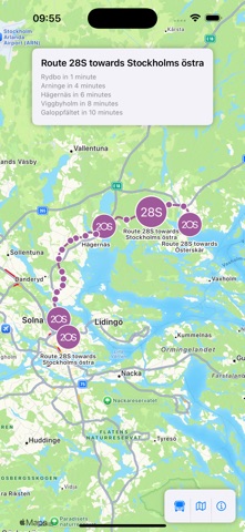 SL live map screenshot