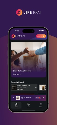Life 107.1 screenshot