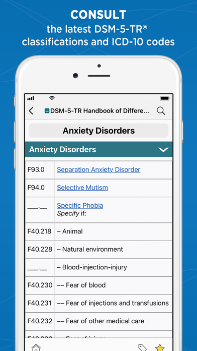 DSM-5-TR® Diagnosis Handbook Screenshot