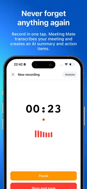 Meeting Mate AI screenshot 2