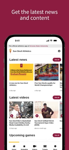 Sun Devil Athletics Game Day iPhone screenshot 1