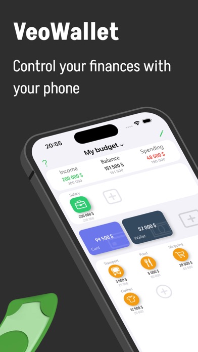 VeoWallet - budget tracker app screenshot