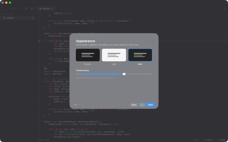 CodePad+ screenshot