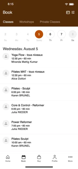 Swiss Pilates & Yoga screenshot 2