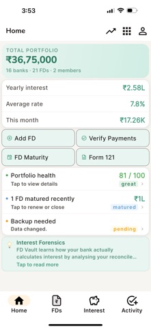 FD Manager & Vault Screenshot 1 of 9
