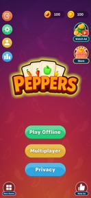 Peppers: Multiplayer Card Game screenshot