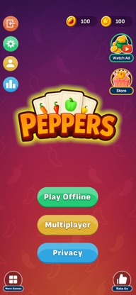 Peppers: Multiplayer Card Game screenshot 1