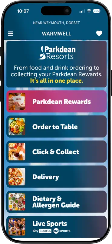 Parkdean Resorts – Order & Pay screenshot 1 of 4