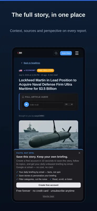 Unbiased Headlines screenshot 2 of 7