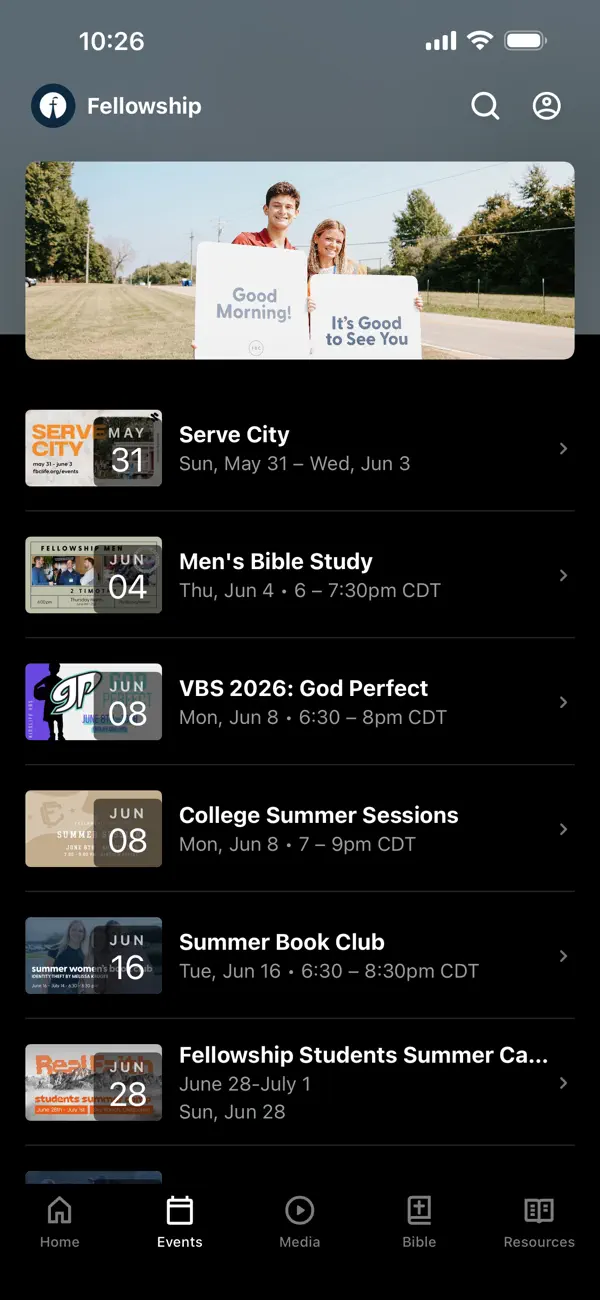 Screenshot #2 pour Fellowship. Bible. Church.