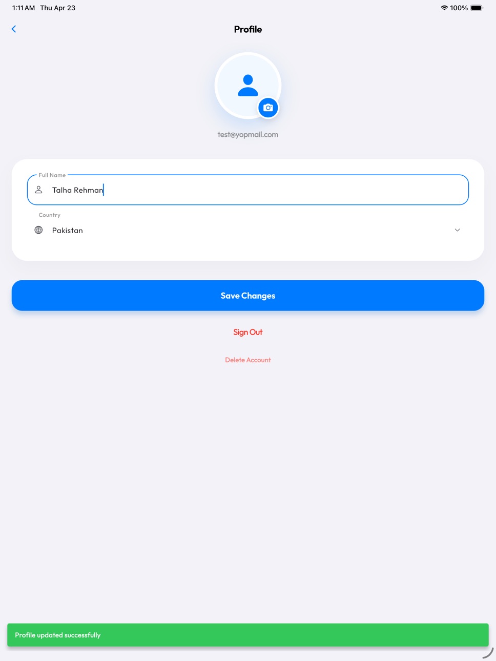 iPad screenshot