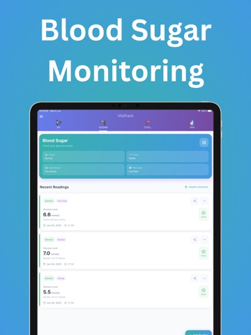 VitaTrack - Blood Pressure App iPad screenshot