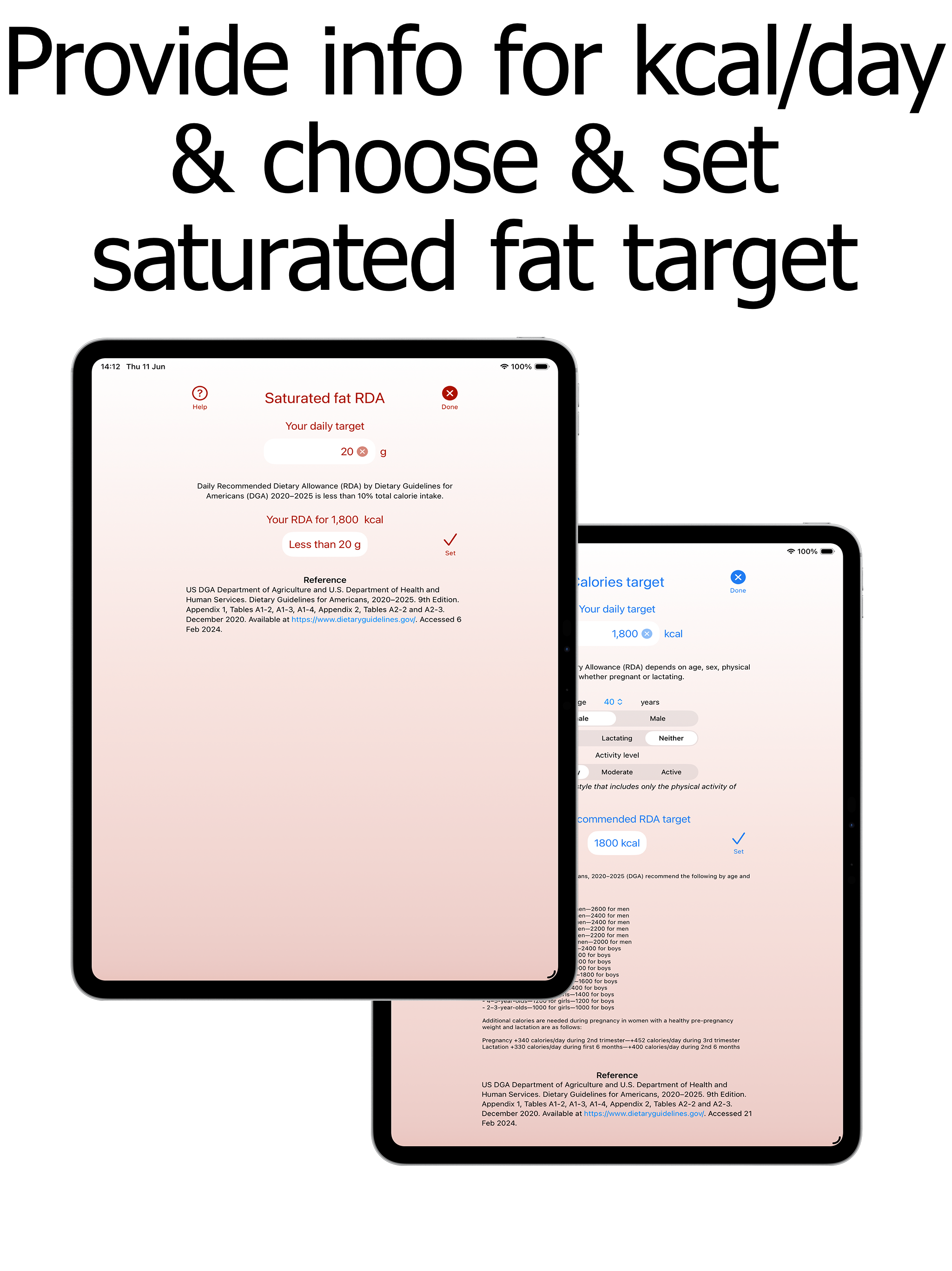 Saturated Fat Counter Tracker screenshot 11