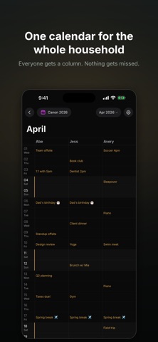 Canon Calendar Screenshot 3 of 3