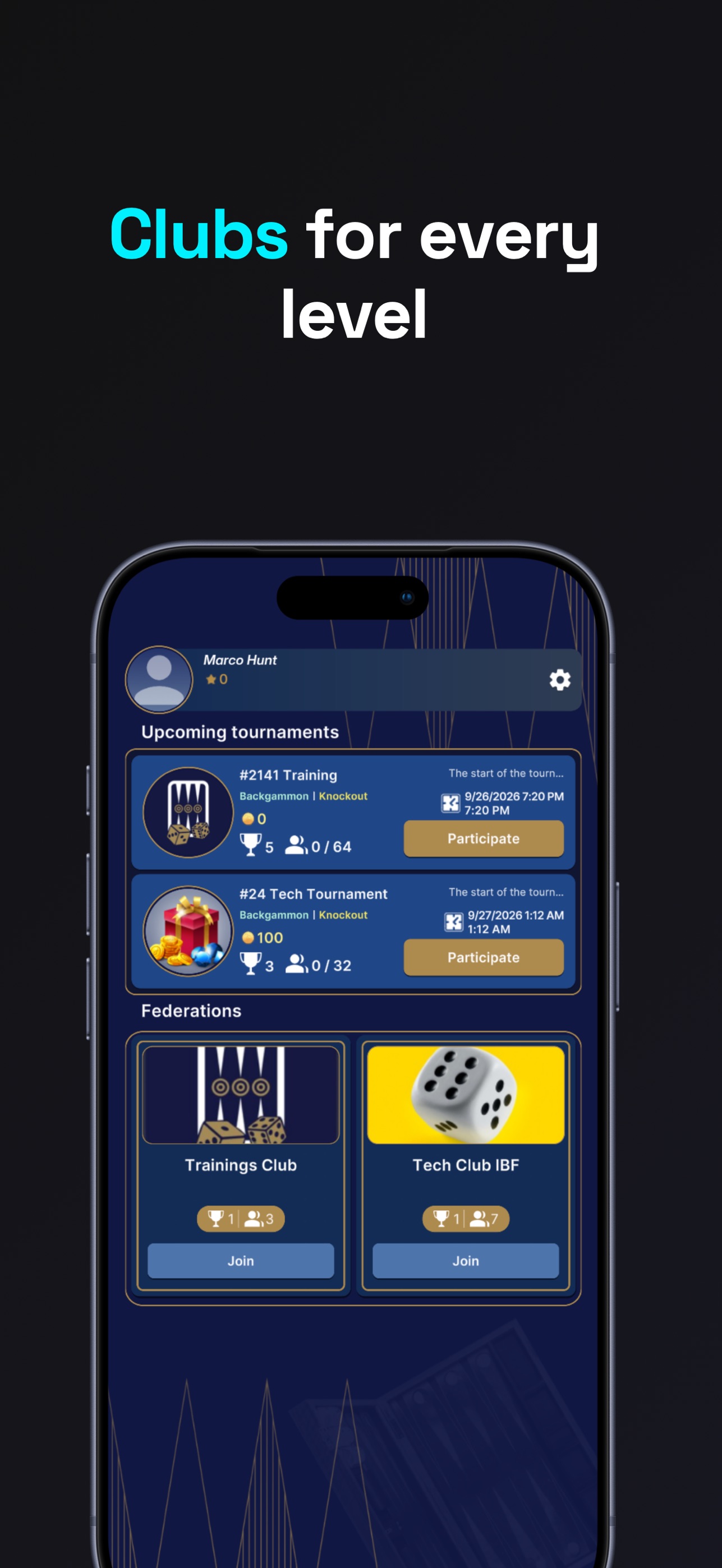 Screenshot 3 of IBF Backgammon Tournaments