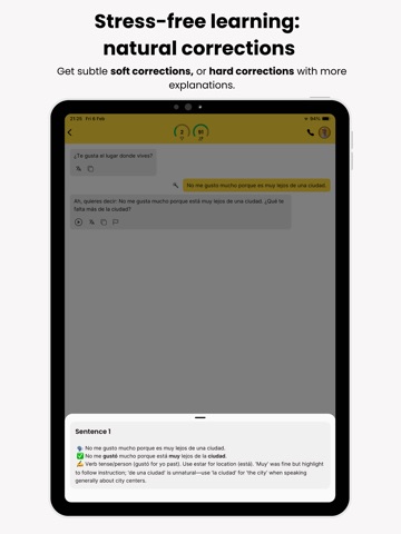 Teacher AI - Language Practice iPad screenshot