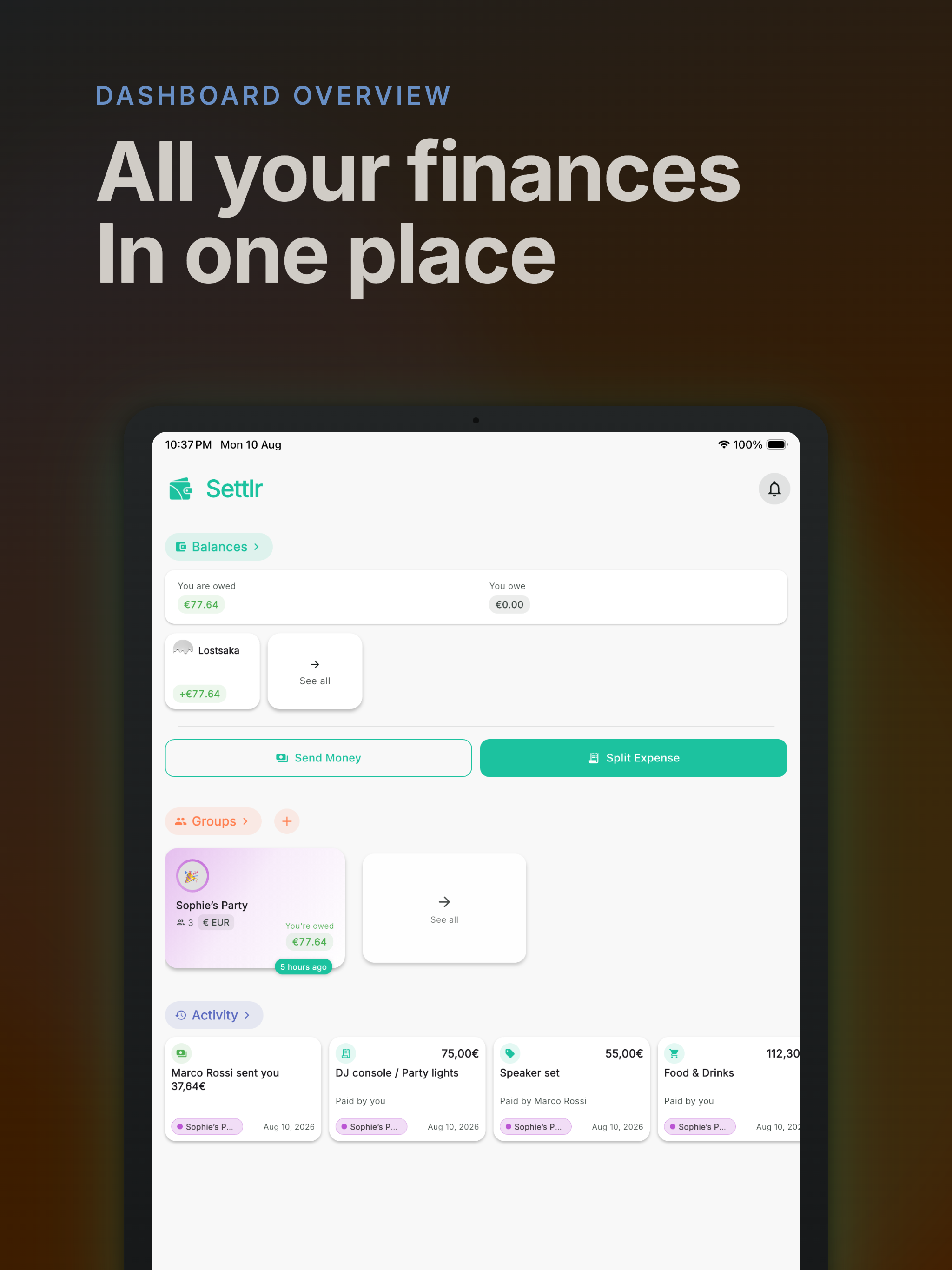 Settlr Expense Tracker screenshot 11