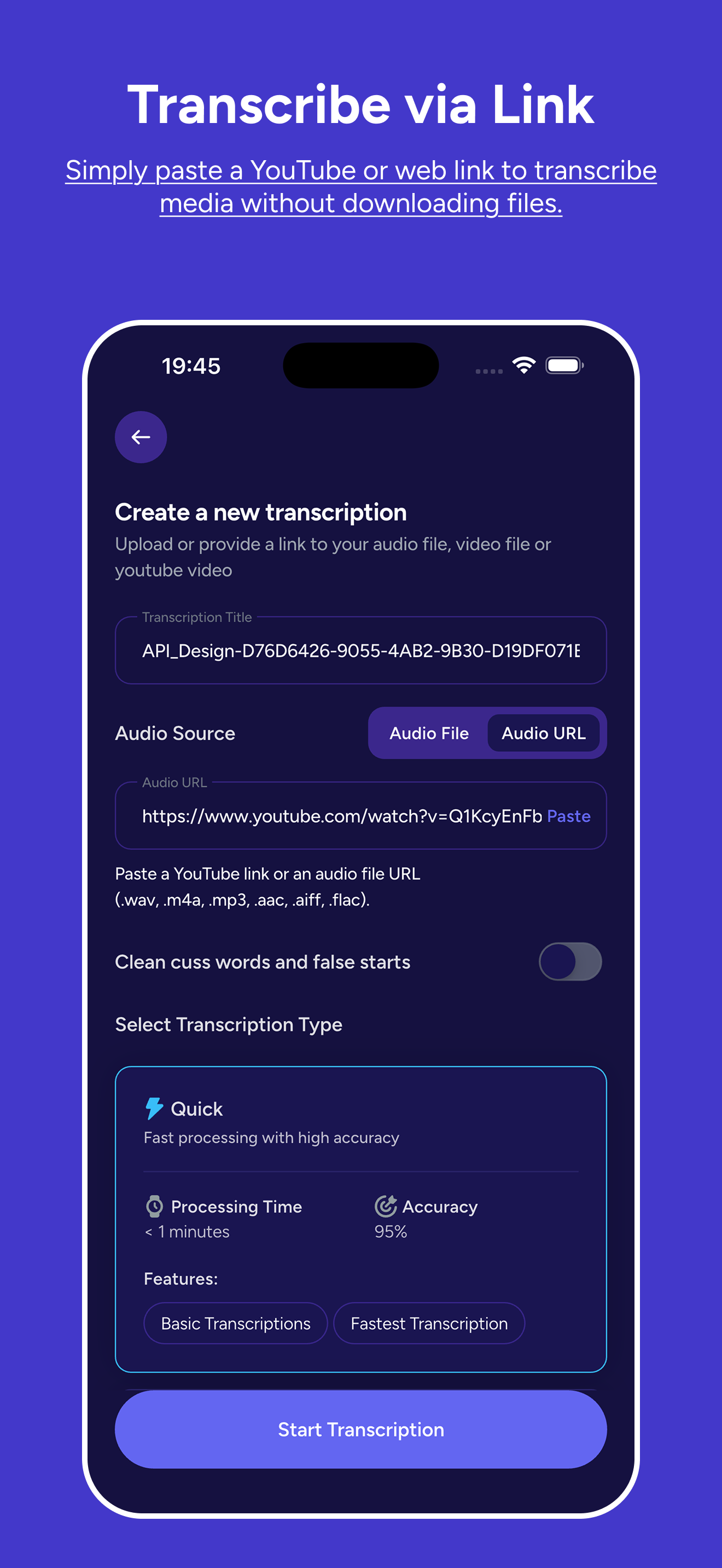 Transcribr Mobile