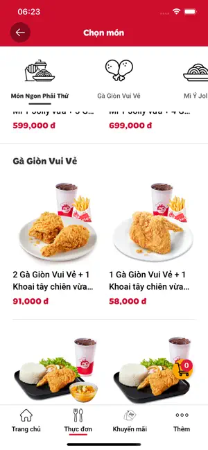 Jollibee Vietnam iPhone screenshot 4