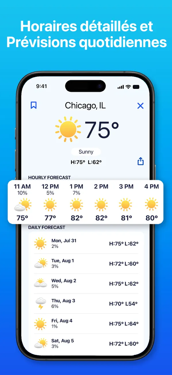 Screenshot #2 pour Weather Hi-Def Radar Forecast