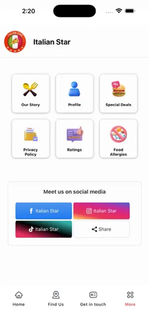 Italian Star Takeaway screenshot 2