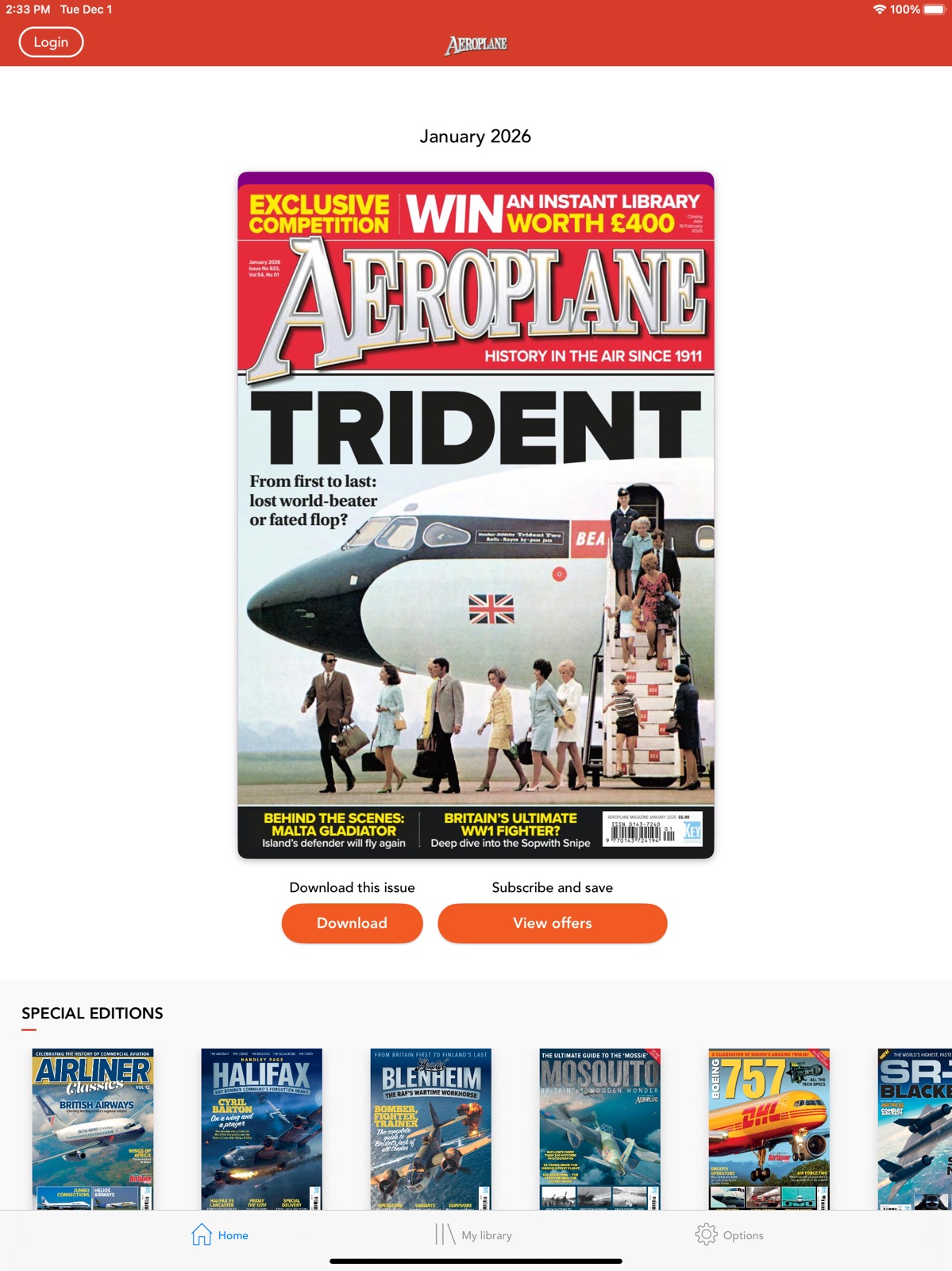 Aeroplane - Aviation Magazine ipad screenshot 1