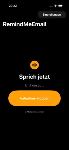 RemindMeEmail screenshot