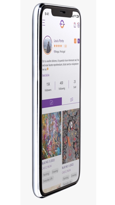 Gallerie.art iPhone screenshot 4 - Social Networking app