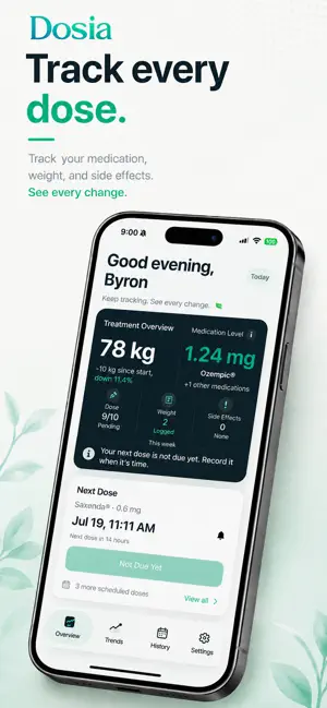 Dosia : GLP-1 Dose Tracker screenshot 1