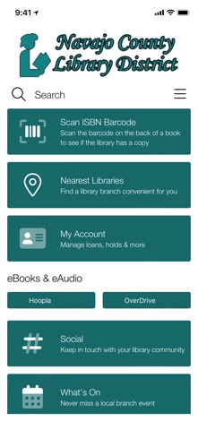 Navajo County Library District iPhone screenshot