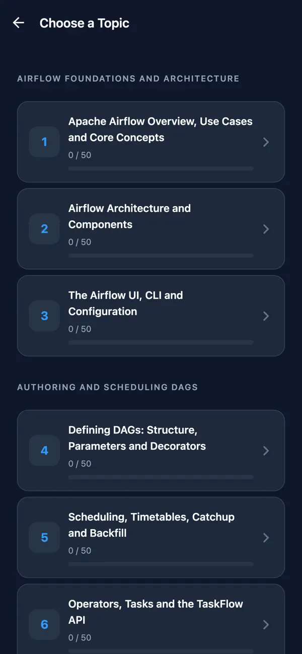 Screenshot #2 pour Airflow Fundamentals Prep
