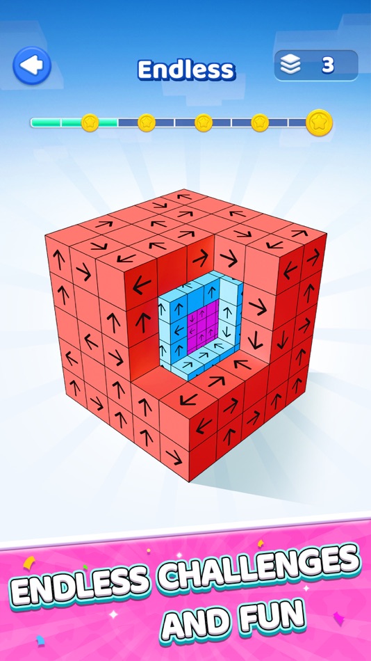 #6. Tap Out - 3D Block Pop (iOS) Av: Topsmart Mobile Ltd.