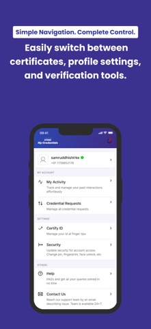 KPMG My Credentials screenshot