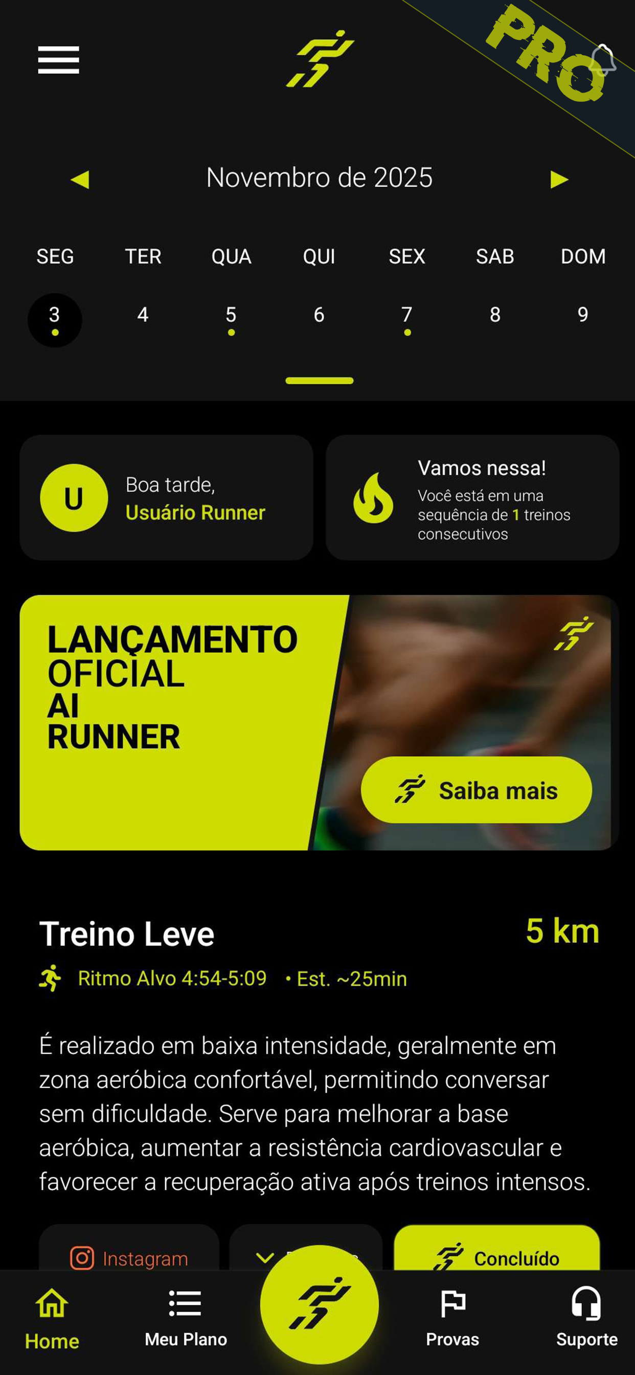 AI Runner - Treino de Corrida