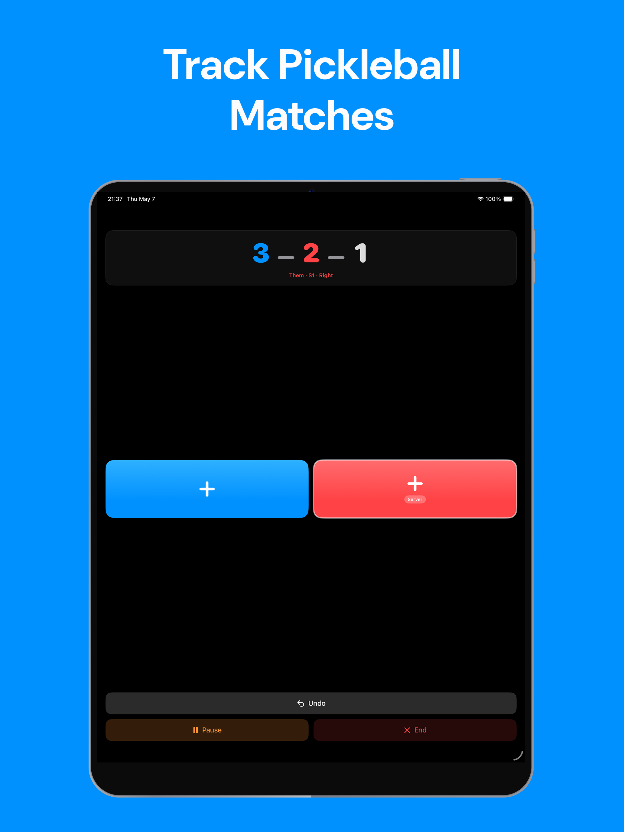 Pickleball Scoreboard: Track