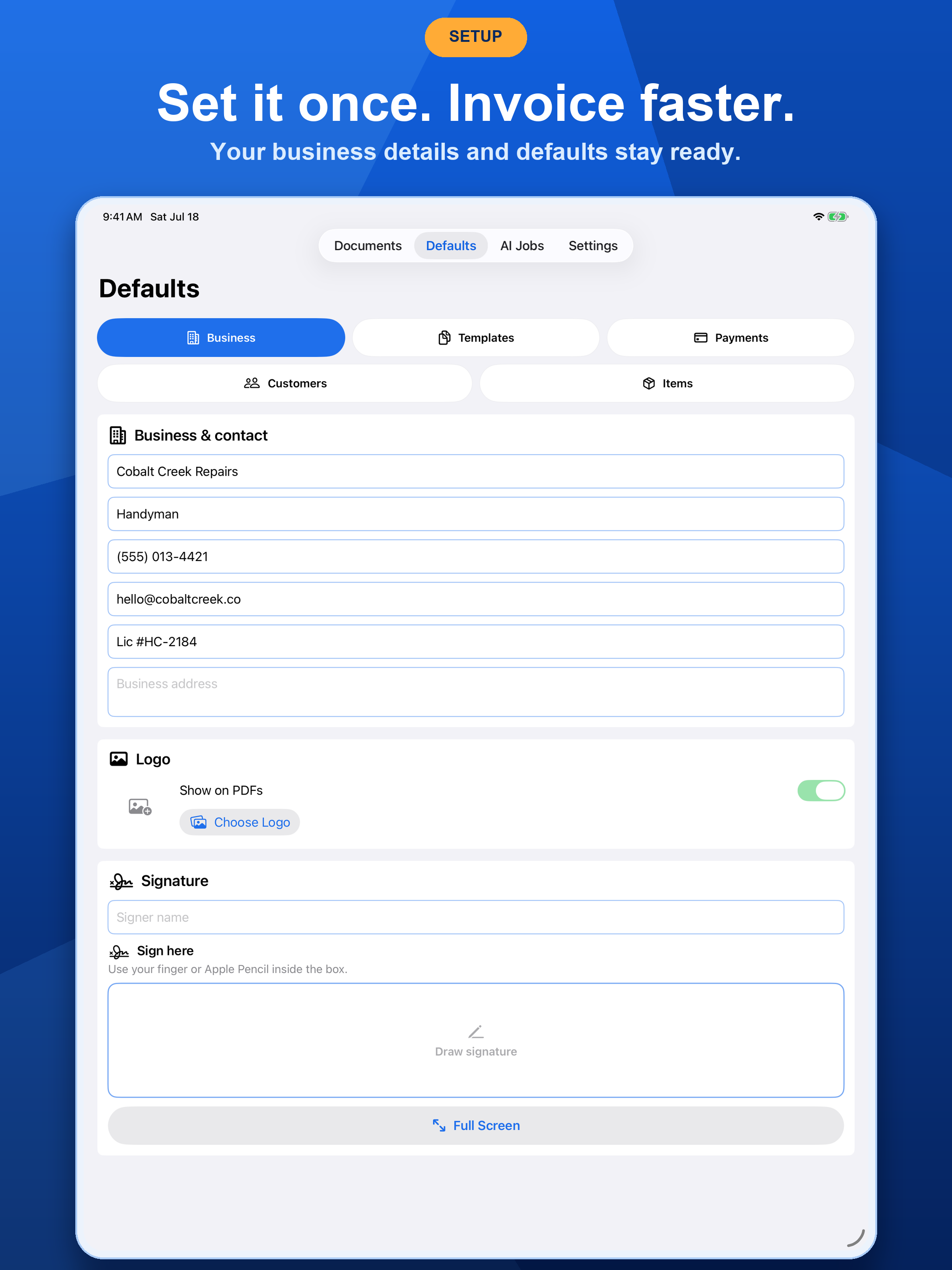 Contractor & Handyman Invoice screenshot 6