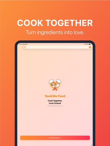 You&Me Food - Couples Cooking iPad screenshot