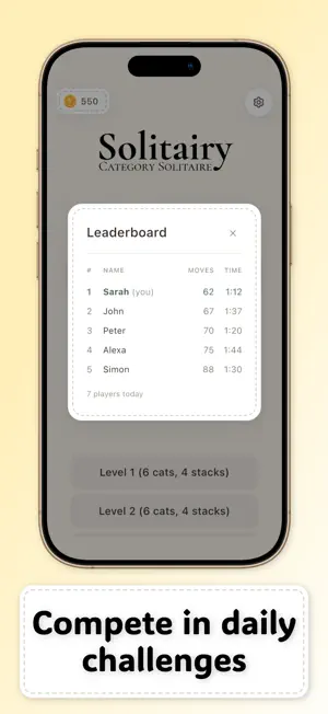 Solitairy: Word Associations screenshot 2
