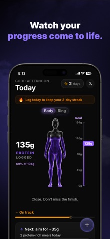 Protein8: Protein Tracker AI iPhone screenshot