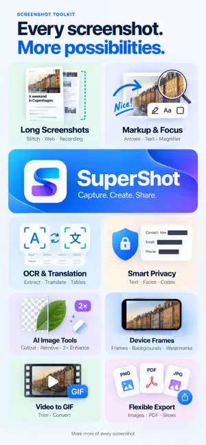 SuperShot - Screenshot Editor screenshot 1