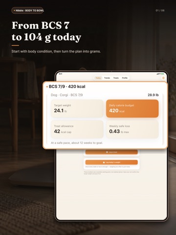 Nibble: Pet Weight Tracker iPad screenshot