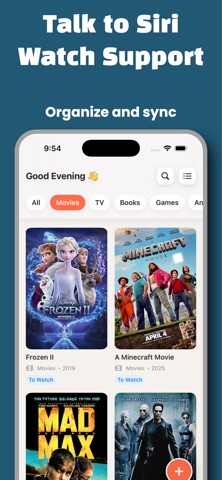 Movie Tracker Watchlist: Shelf screenshot
