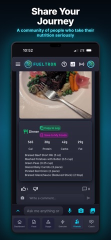 FuelTron: AI Health Optimizer iPhone screenshot