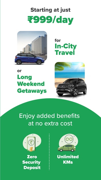 Zoomcar: Car rental for travel Screenshot