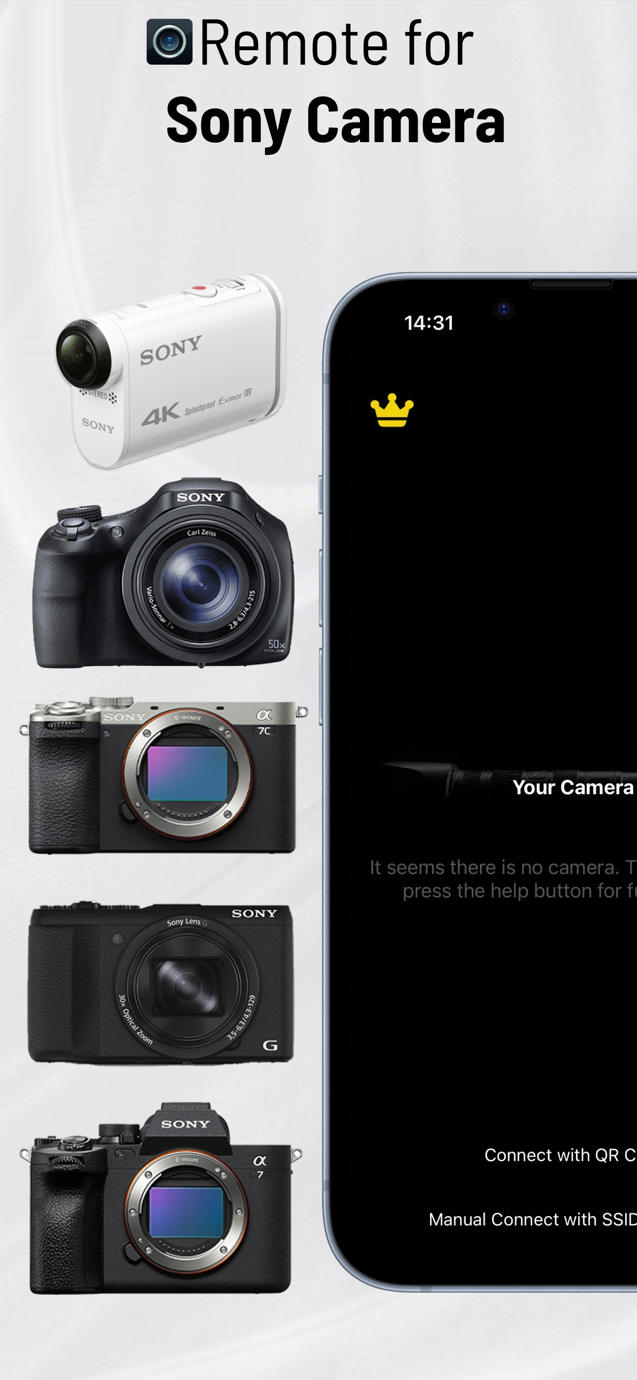 Control Wifi Sony Camera App