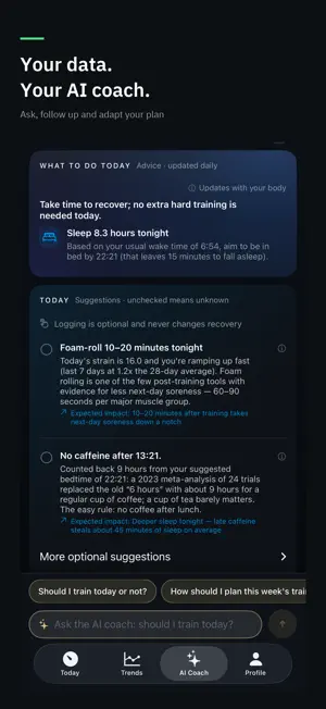 Polso: HRV & AI Recovery Coach screenshot 2