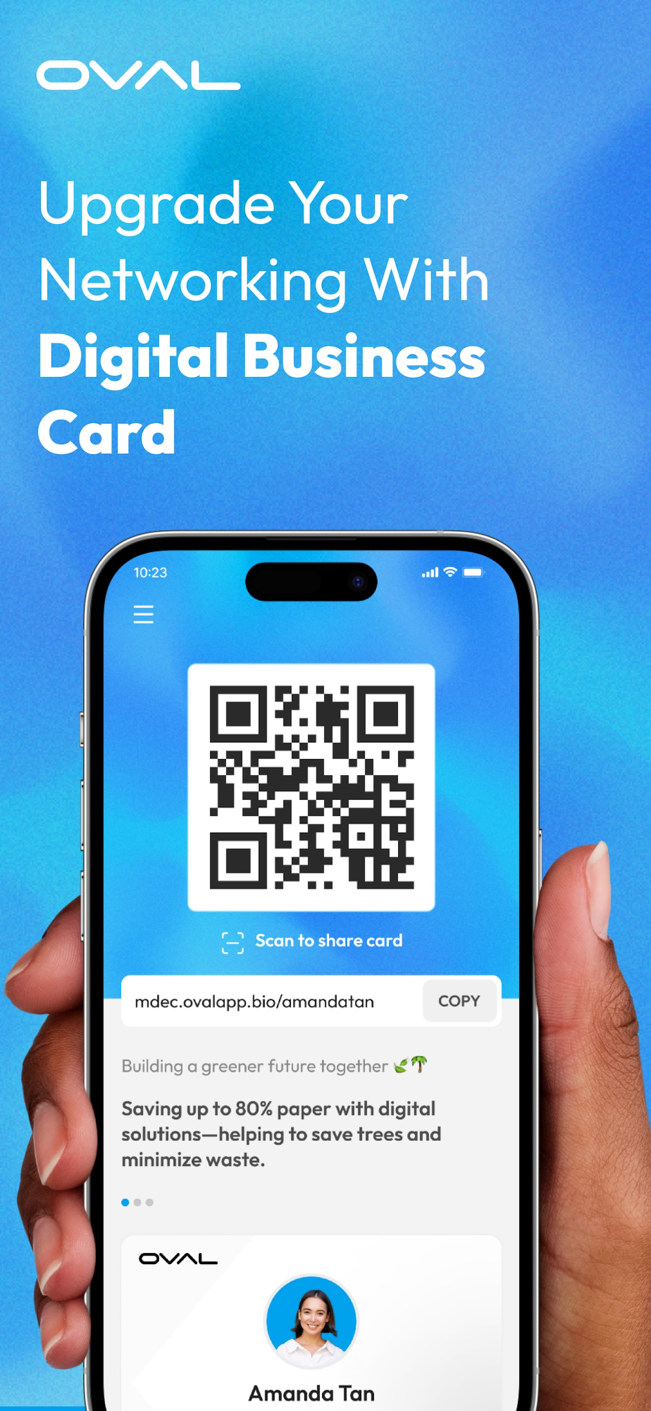 Oval - Digital Business Card