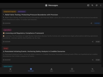 Nuclear Message of the Day iPad screenshot