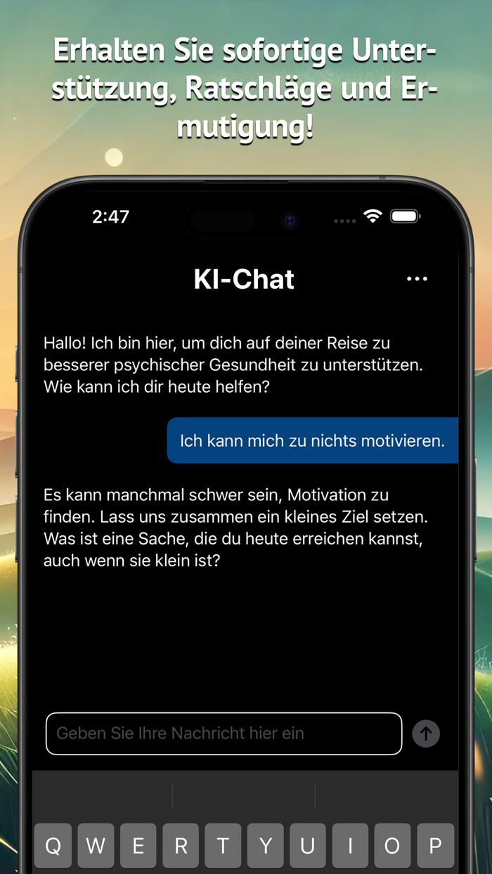 KI Geist Mentale Gesundheit