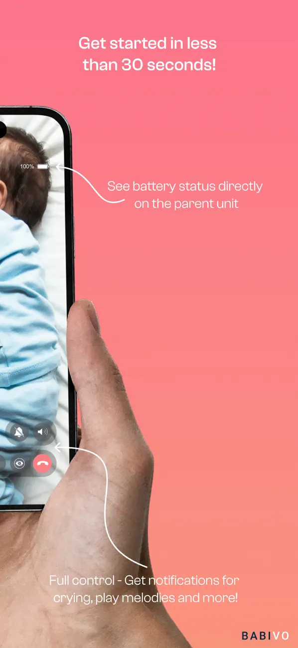 Screenshot #2 pour Babivo: Baby Monitoring